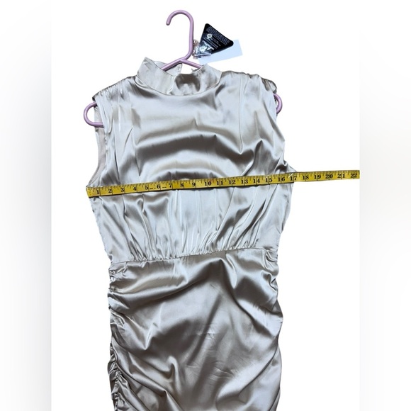 Rare London.   Cream Mini Dress - Picture 12 of 14